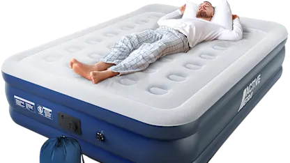 Active Era Premium King Size Air Mattress with Built-in Pump