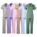 Moonstruck Short Sleeve Notch Collar Pajama Set