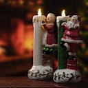 Valerie Parr Hill Holiday Character with Illuminated Candle