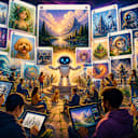 AI Imagery throughout the community page.