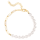 D'Joy Pearl Fancy 6.5" Bracelet in 18K Vermeil Yellow Gold Over Sterling Silver
