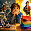 When I was in school, my folders: