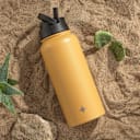 3-Pack: JoyJolt 32oz Triple Insulated Water Bottle with 2 Lids & 2 Straws