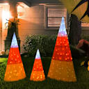National Tree Company Tinsel Candy Corn Cones