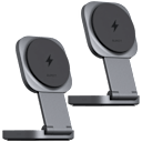 2-Pack: Aukey MagFusion Qi2 2-in-1 Foldable Chargers