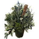 National Tree Company 28" Winter Garden Urn with Pinecones