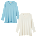 2-Pack: Isaac Mizrahi Live! Essentials Trapeze Hem V-Neck Tunic