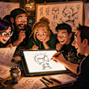 Drawing Irk - with Meh.com staffers & the Huion LED 17-inch Light Box