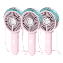 3-Pack: Lifestyle Advanced Myst Rechargeable Misting Fan
