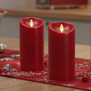 3-Pack: Luminara Flameless 6.5" Pillar Candles with Remote