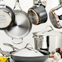 Anolon Nouvelle Luxe 11-Piece Stainless and Hard Anodized Cookware Set