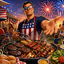 Happy 4th! We're grilling out. What can we get you?