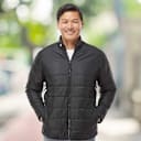 Adidas Men's 3-Stripes Full-Zip Puffer Jacket