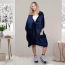 Pick-Your-2-Pack: Chic Home Snuggle Robe Wearable Blanket and Sock Set