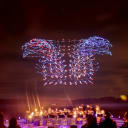 Intel's 100 drone synchronized music and light show