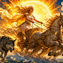 Sol drove the sun chariot every day with a wolf on her tail. What's your relationship with relentless hard work?