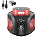 HAKOL Indoor 360 Ultrasonic Pest Repeller with PIR Sensor & LED Strobe Light