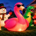 Inflatable lawn decorations are: