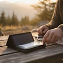 2-Pack: EcoGreen 10,000mAh Flood Light Power Bank with Fold-Out Solar Panel