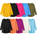 2-Pack: Isaac Mizrahi Live! Essentials Crew or V-Neck Tops
