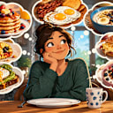 For breakfast, I prefer something: