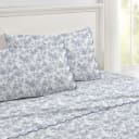Blossom Valley Luxury 6-Piece Microfiber Sheet Set with Elegant Scalloped Edge