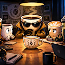 Emergency meeting of the Secret-Not-So-Secret coffee club