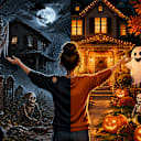 Decorating for Halloween is: