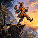 The Fool walks off the cliff on purpose. What kind of traveler are you?