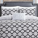 Chic Home Zissel 4-Piece Pleated Pintuck Reversible Duvet Cover Set (Full/Queen)