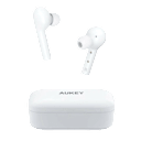 AUKEY True Wireless Earbuds, Bluetooth 5 Headphones with Immersive Sound (White)