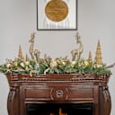 National Tree Company 60" Champagne Wishes Mantel Swag