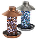 Smart Solar Adelie Mosaic Glass Solar Bird Feeder