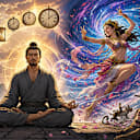 How long could you meditate before a celestial dancer would successfully break your concentration?