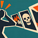 What's up with the HORRID images being used on the Home page now for forum topics??