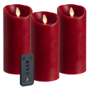 3-Pack: Luminara Flameless 6.5" Pillar Candles with Remote