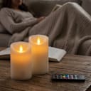 SideDeal Daily: 2-Pack: Luminara Flameless 4.5" Color Changing Wax Pillars