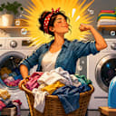 I do laundry: