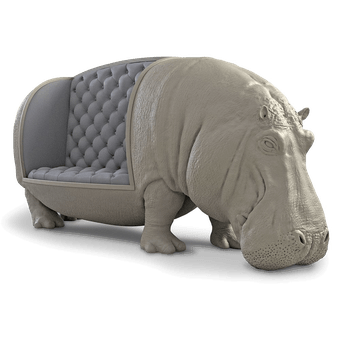 The Hippopotamus Sofa