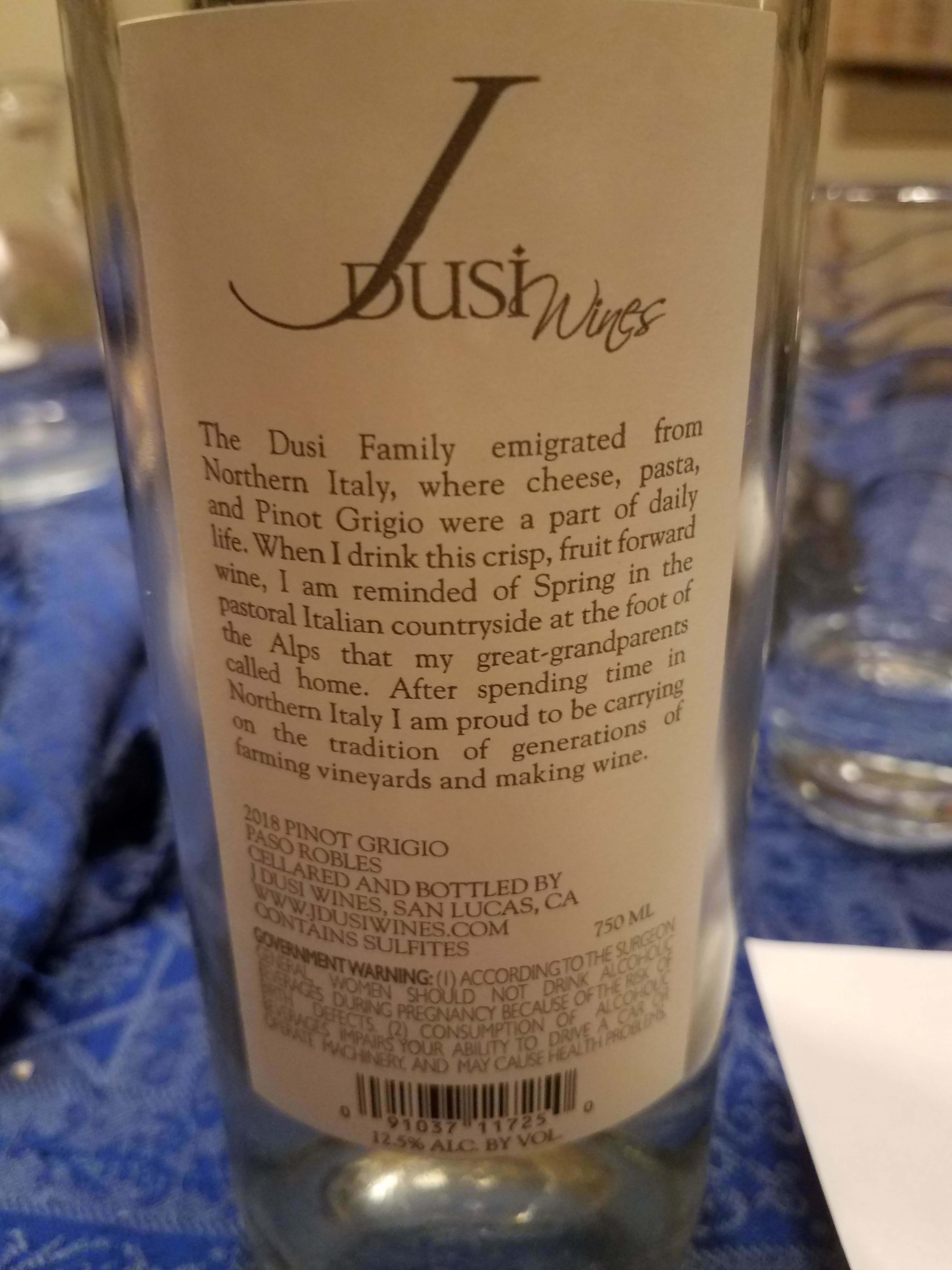 Back Label