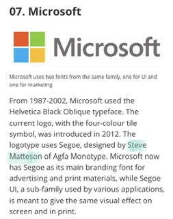 font