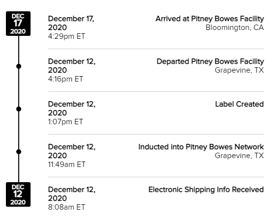 tracking info