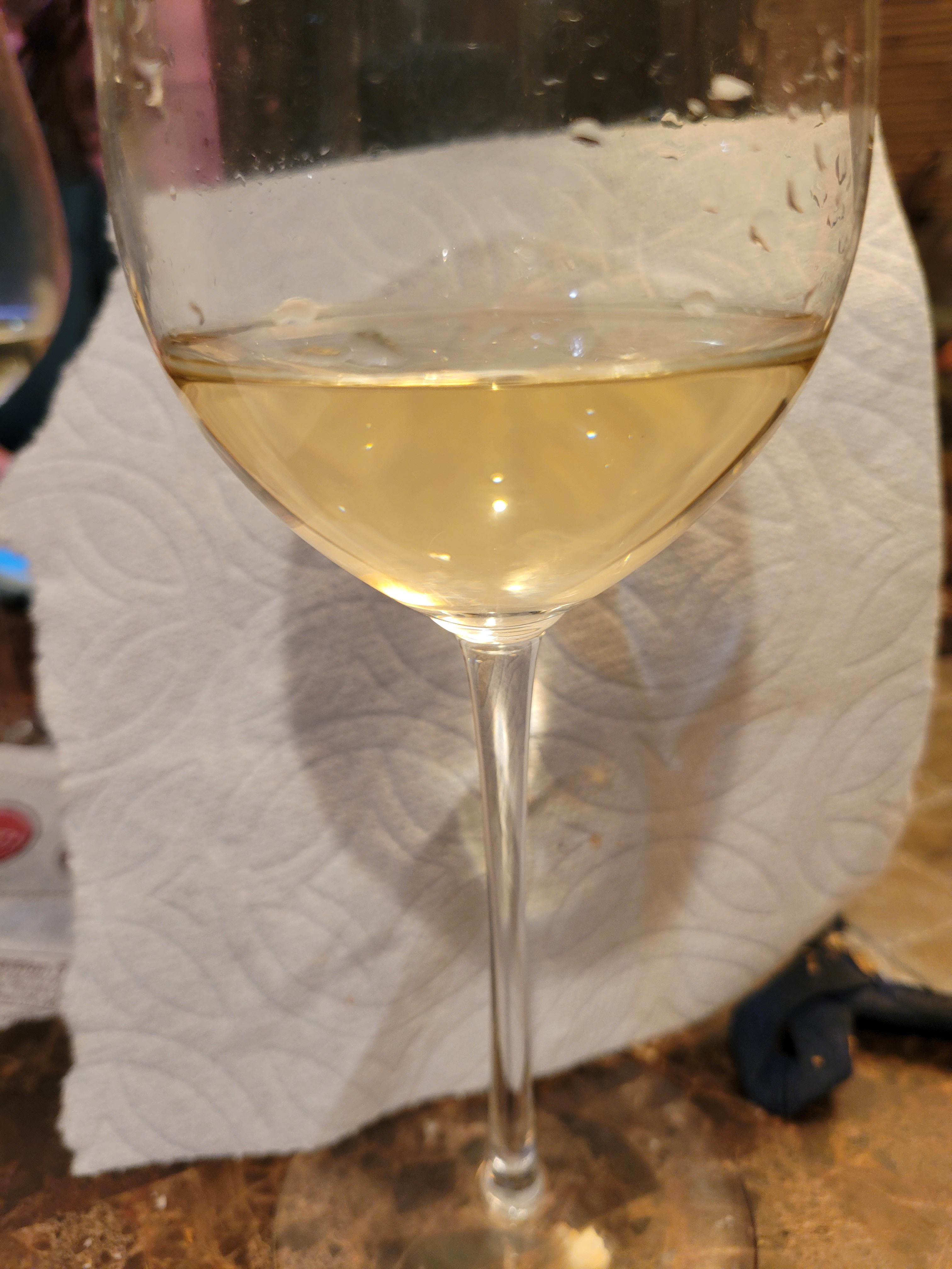 wine in glass