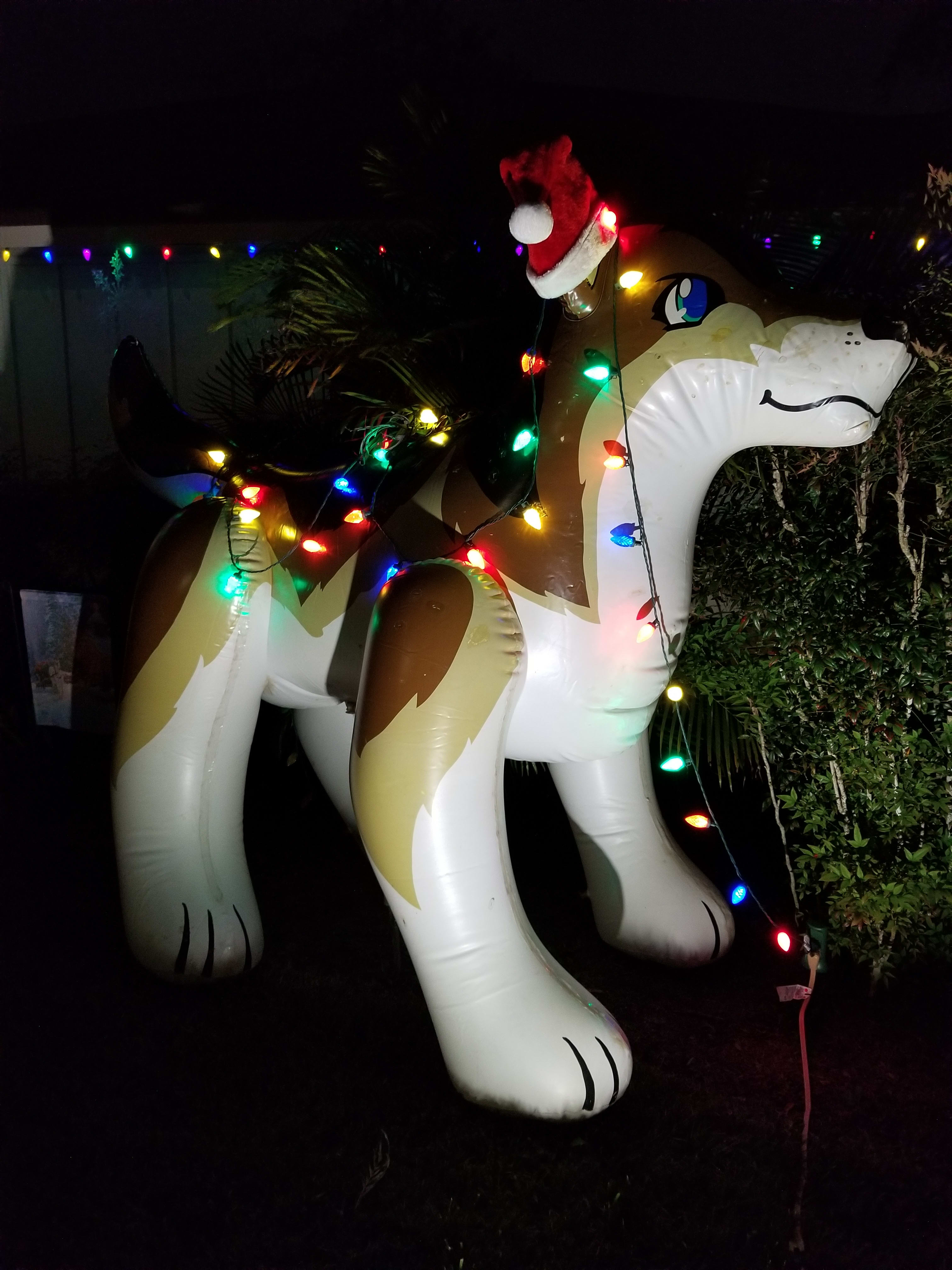 Holly jolly wolf!