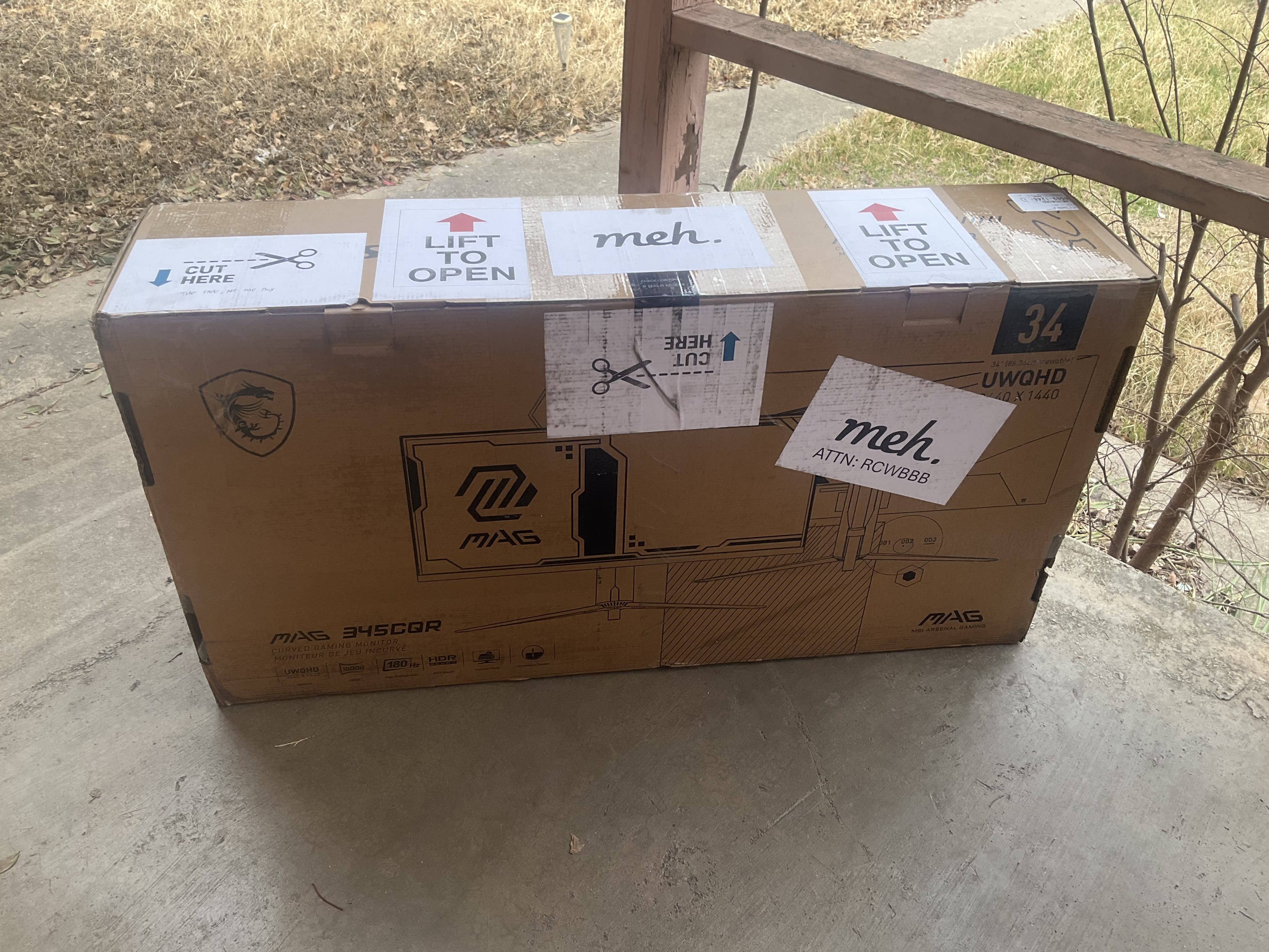 package on porch
