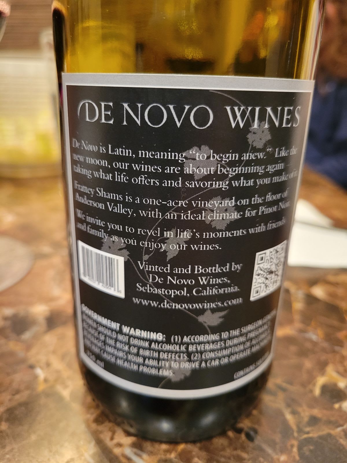 back label