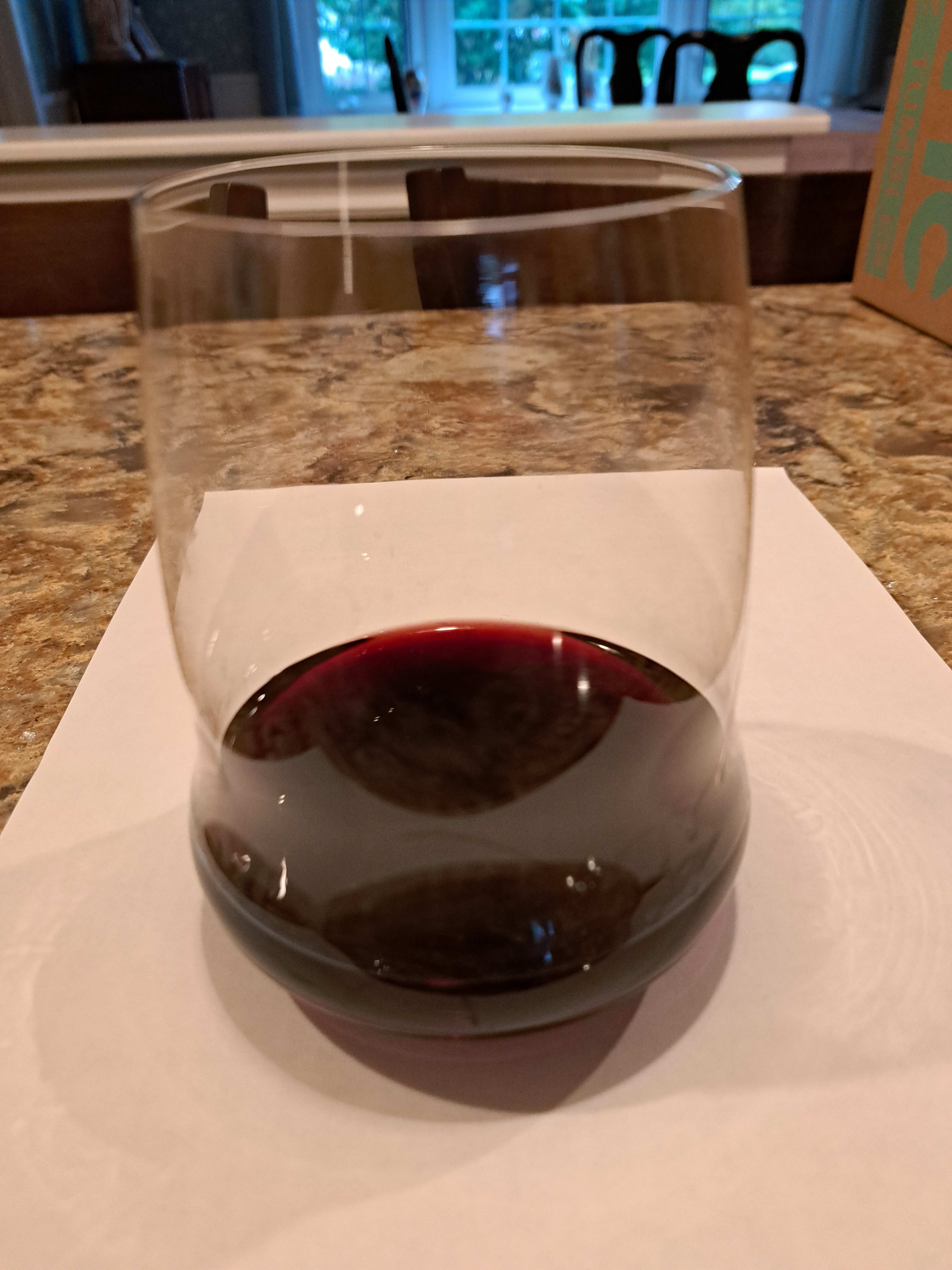 Evening 2.  In our new Riedel "Wings" glass...Still Delicious!