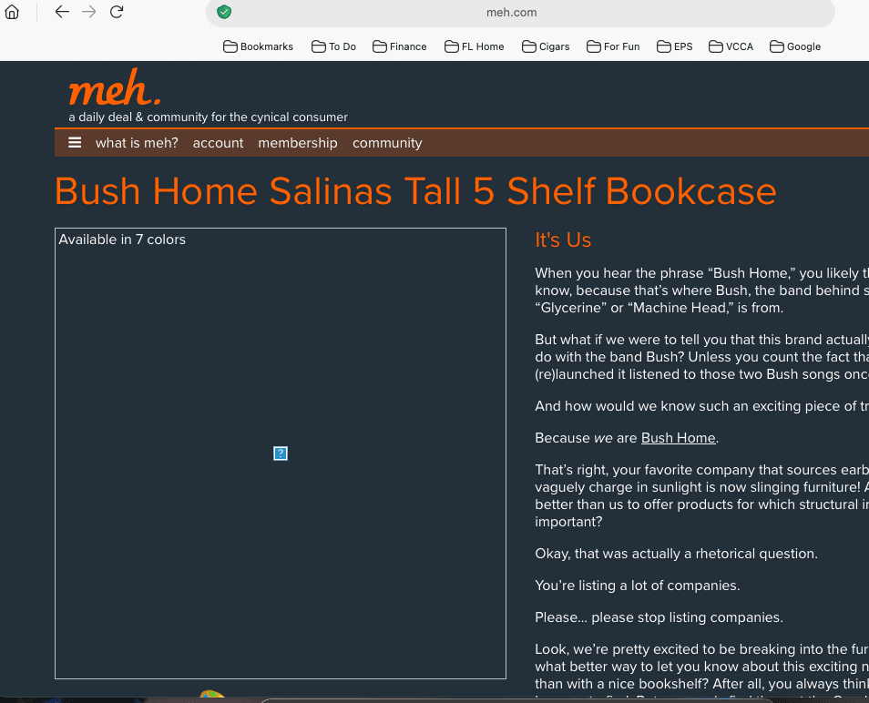 Invisible Bookshelf?