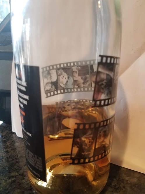 low wine in bottle