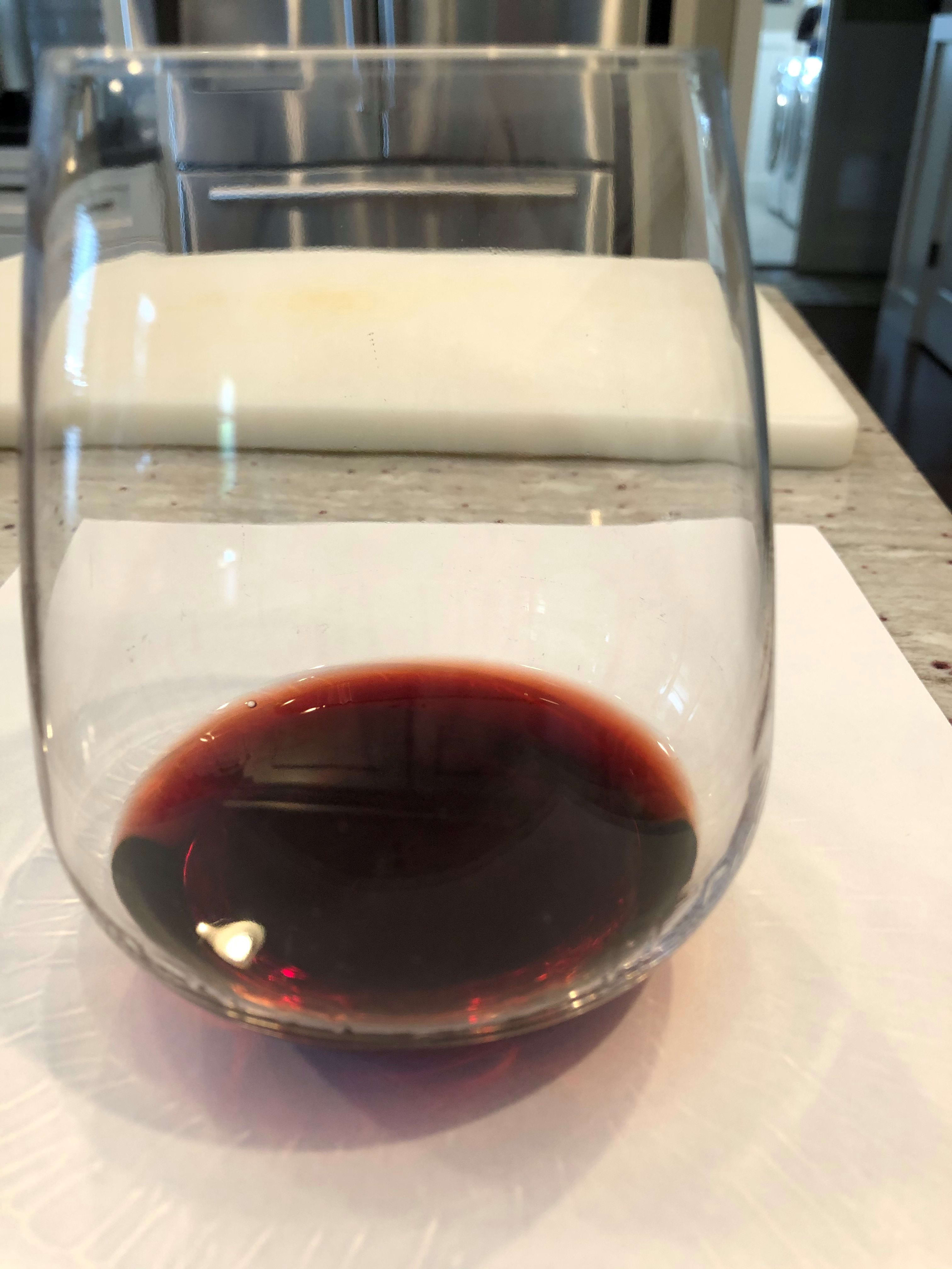 In the glass: 
